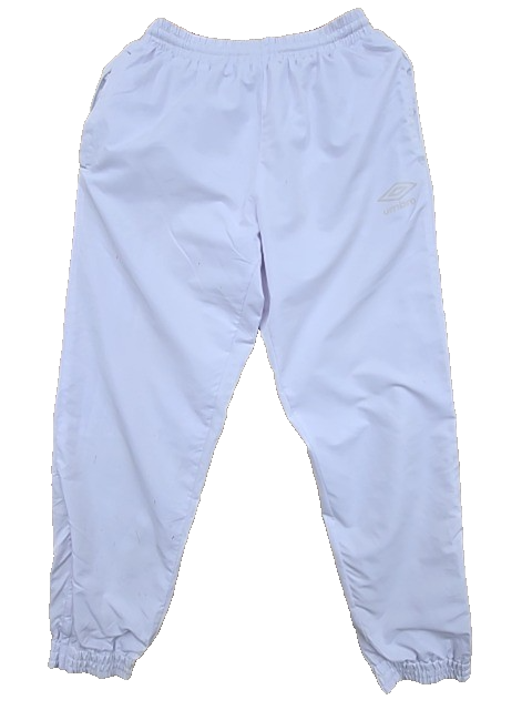 Umbro Men's White Track Pants – Size S, Relaxed Fit