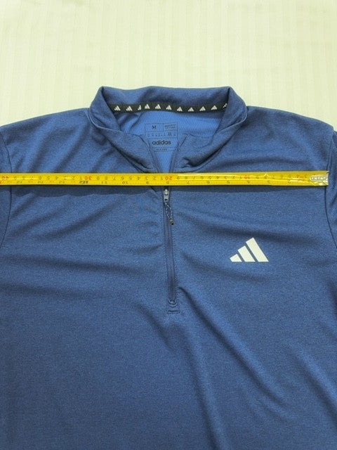 Adidas Men's Blue Quarter-Zip Pullover Sweater Size M