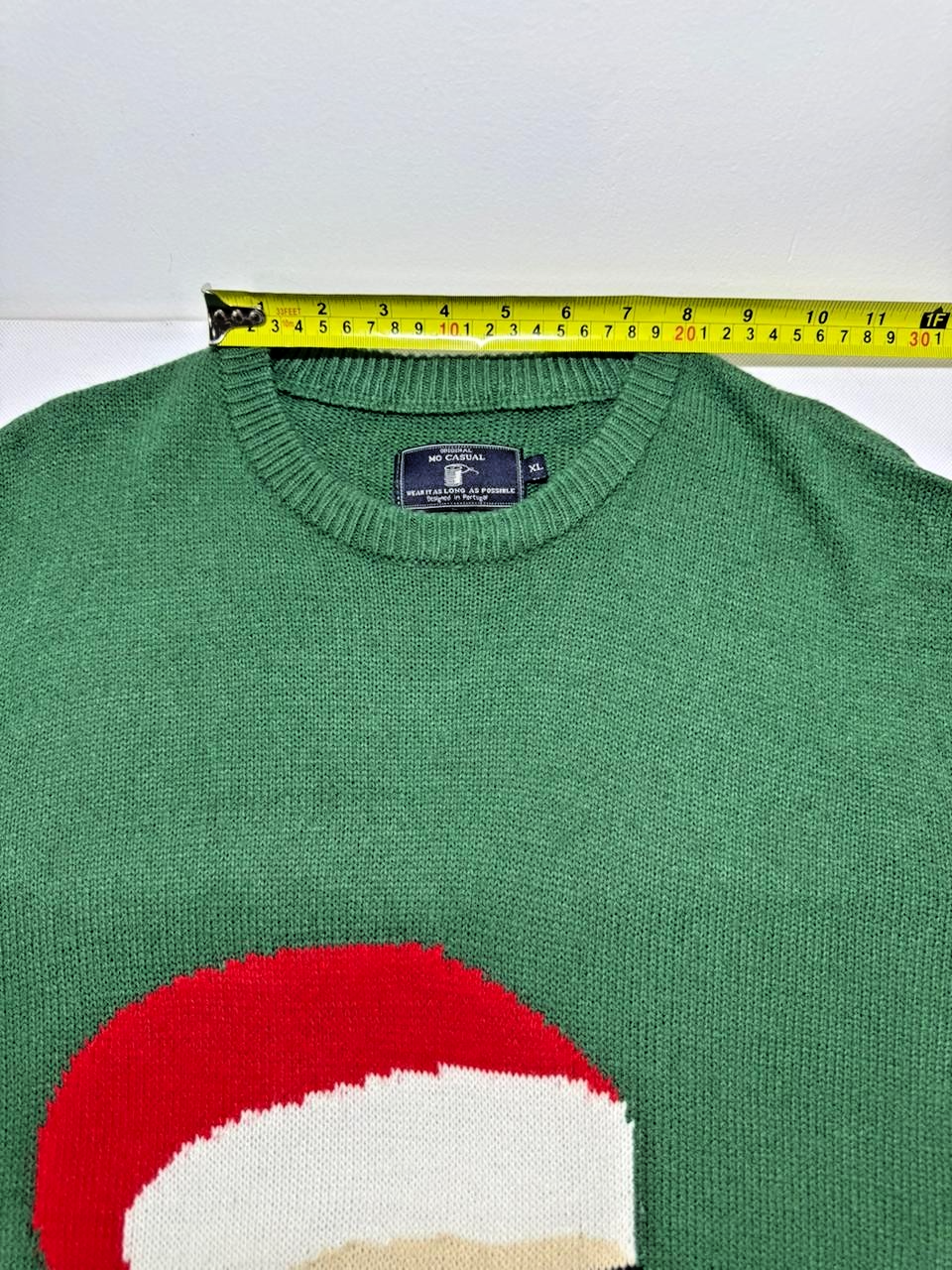 Original Mo Casual Wear It As Long As Possible Sweater Sta Claus Green Color