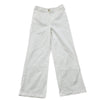 C'est Beau Women's White Pants – Size 12, Straight Leg, Cotton