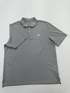 Adidas Men's Gray Polo Shirt – Size XL, Regular Fit, Logo