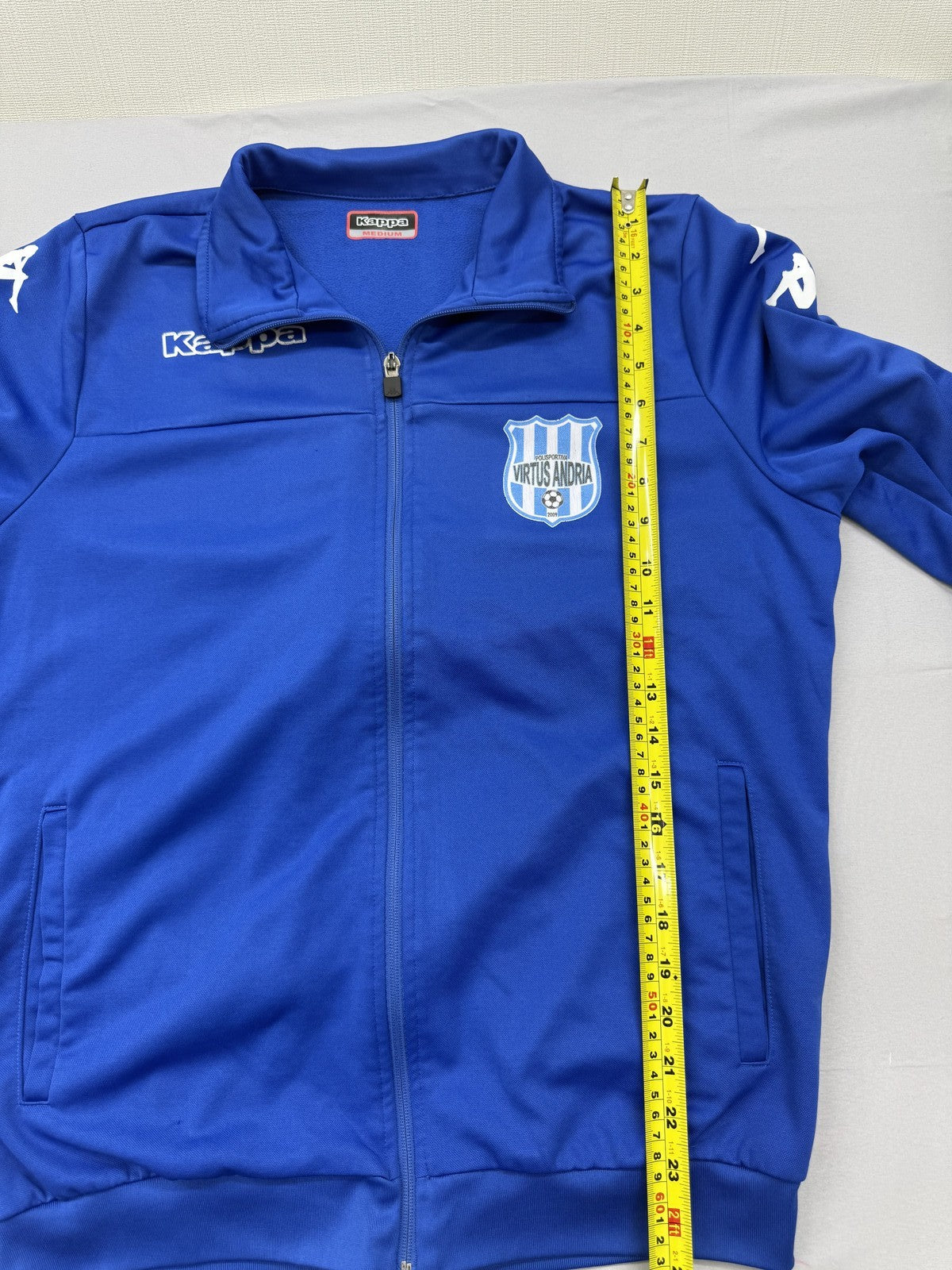 Kappa Men's Blue Track Jacket Med Full Zip Vintage Polyester