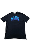 Nike Men's Black T-Shirt – Size L, Logo, Crew Neck