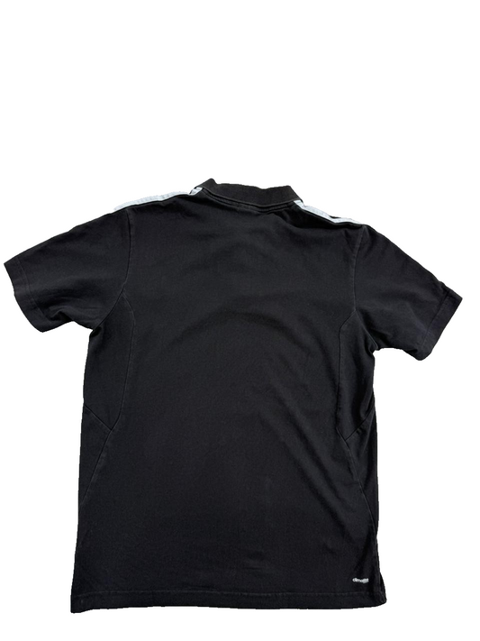 Adidas All Blacks Black Climalite Polo Shirt Men's Short Sleeve Regular Fit