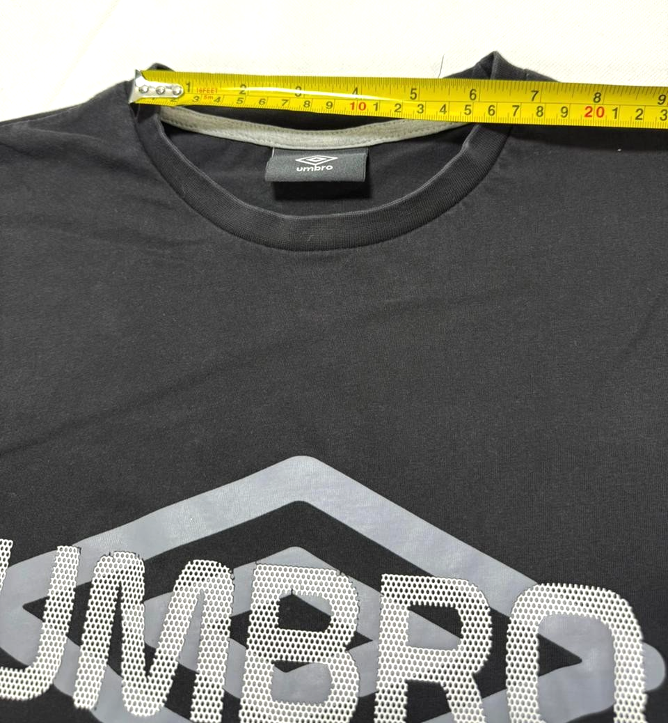 Black Umbro Graphic T-Shirt - Size M
