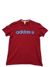 Adidas Men's Red T-Shirt – Size L, Neo neo Neo One-off, Graphic