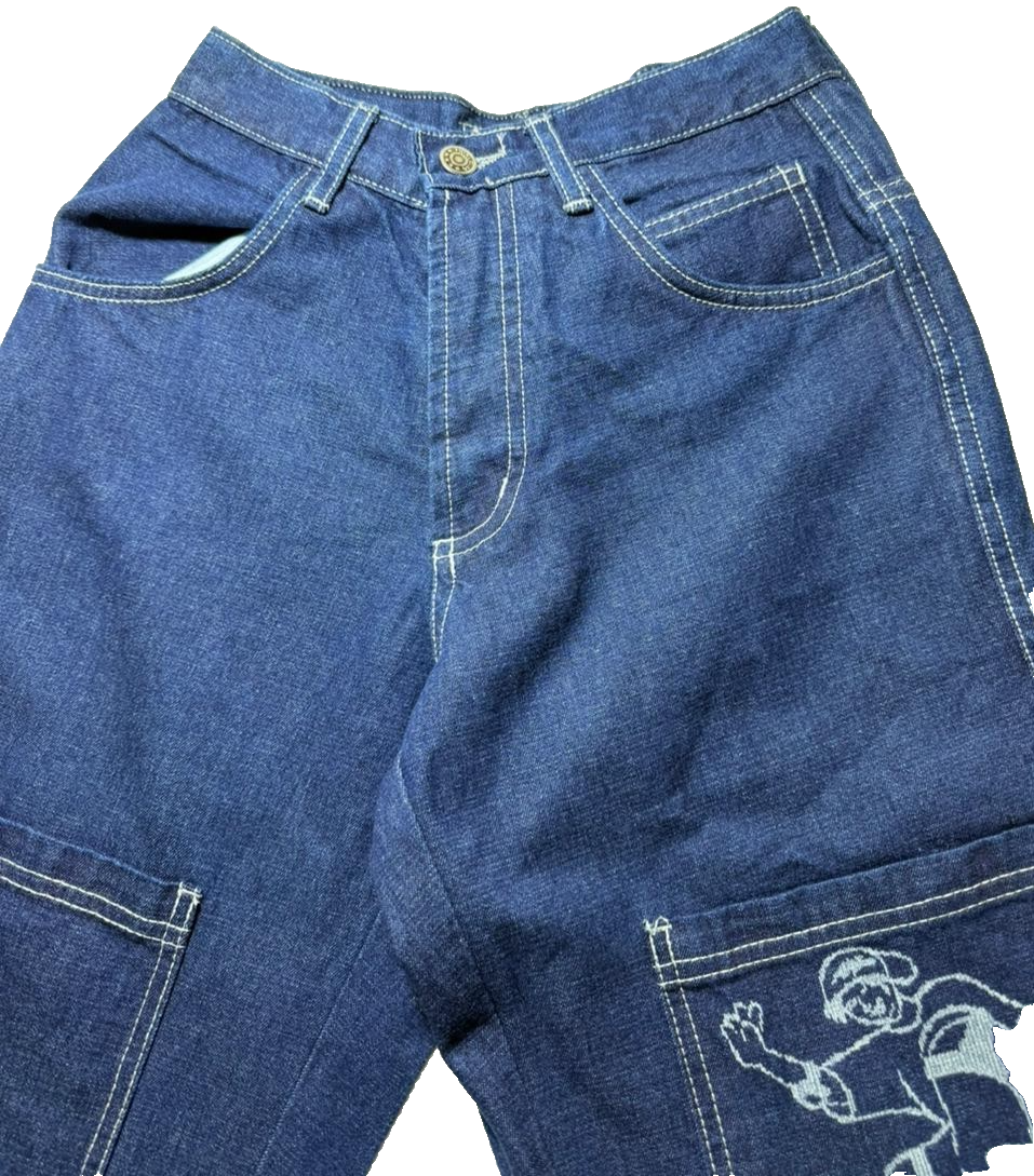 Fidalguia Baggy Jeans Youth Bolt Style Jeans Hip Hop | 32