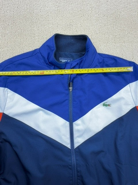Lacoste Sport Color Block Windbreaker Jacket XL Blue/Red/White