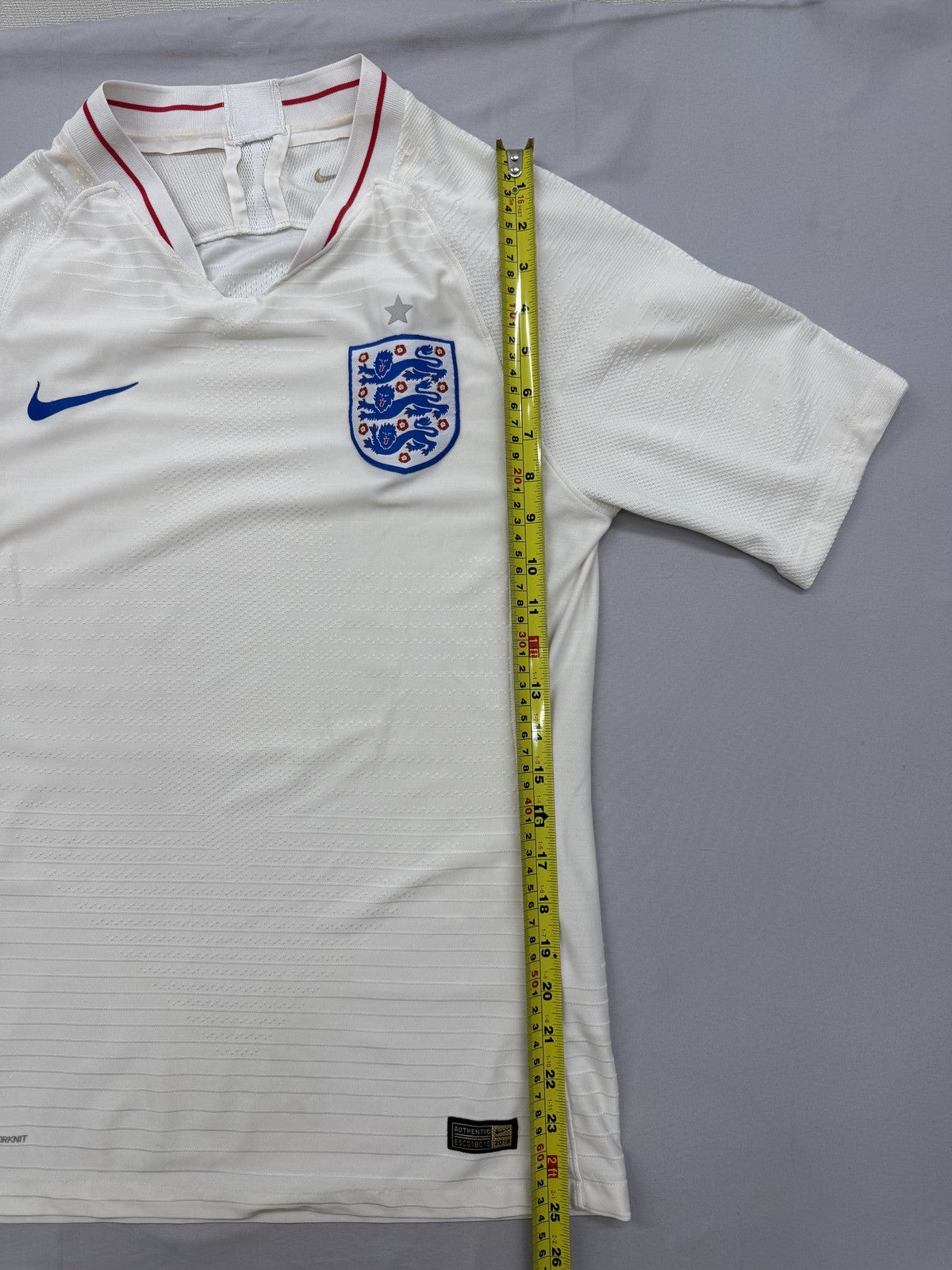 Nike England Soccer Jersey White S Dri-FIT Short Sleeve