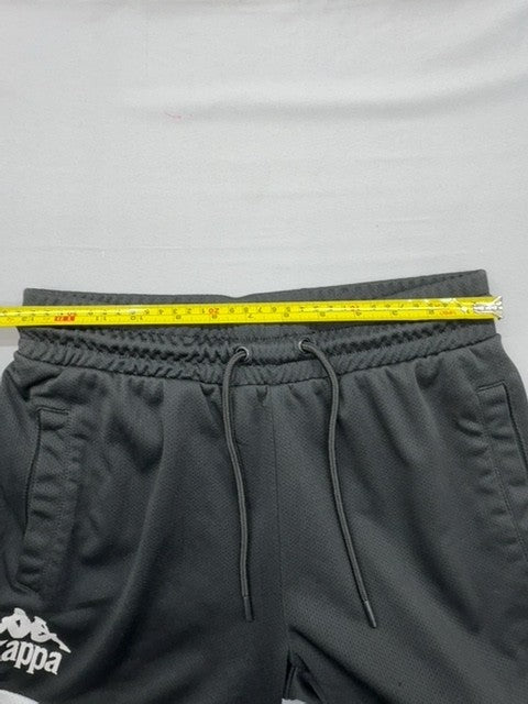 Kappa Men's Color Block Athletic Shorts Small Black Blue White Drawstring