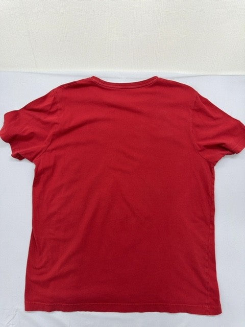 Puma Men's Red T-Shirt – Size L, Short Sleeve, Crew Neck – Ref C4BB3
