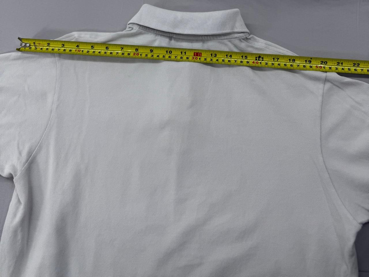 Lacoste Olympic Grey Cotton Pique Polo L Men Classic Fit Croc Logo