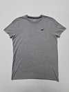 Hollister Men's Gray T-Shirt – Size S, Regular Fit, Logo
