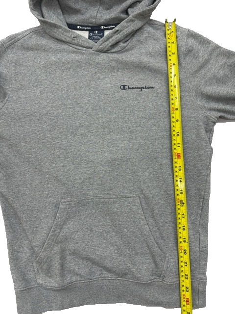 Champion Men's Gray Fleece Pullover Hoodie Size Small