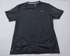 Adidas Men's Black T-Shirt – Size L, Striped, Short Sleeve – Ref A357F