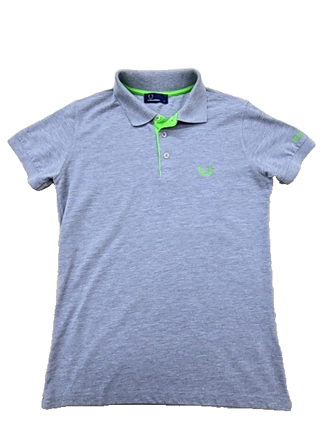 Fred Perry Women's Blue Polo Shirt – Size L, Short Sleeve, Cotton