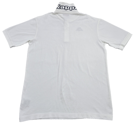 Kappa Men's White Polo Shirt – Size L, Regular Fit, Short Sleeve