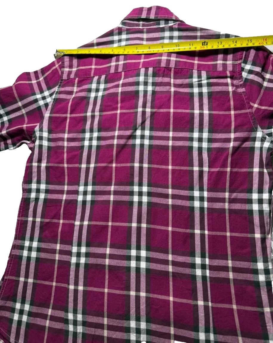Burberry Brit Shirt Men's Check Plaid Long Sleeve Tartan Casual | XL