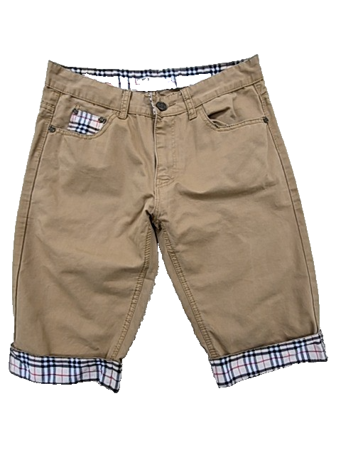 Burberry Prorsum Khaki Check Cotton Shorts Men's 32 Nova Check Lining