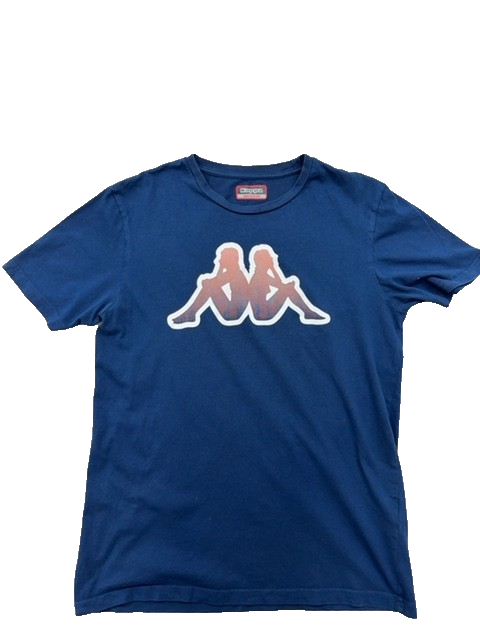 Kappa Men's Multicolor T-Shirt – Size M, Logo, Short Sleeve
