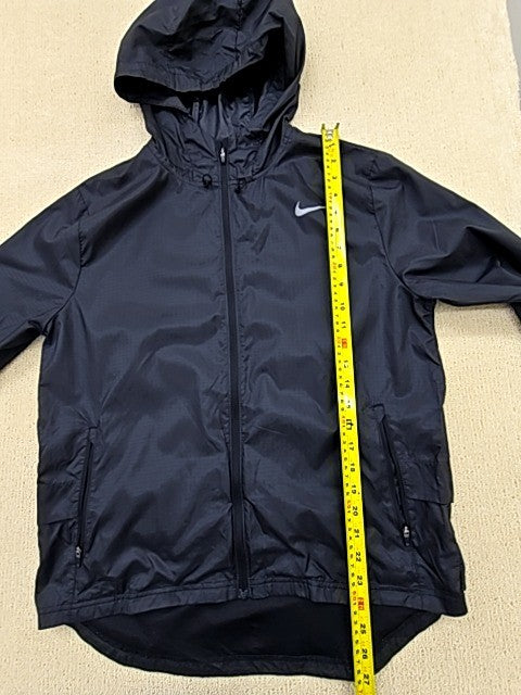 Nike Women's Black Hooded Running Jacket Size M CU3217-010