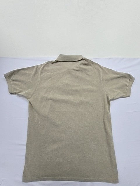 Lacoste L.12.12 Beige Men's Polo Shirt Size 4 Short Sleeve Cotton