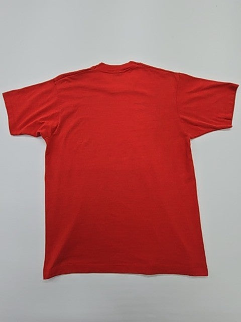 Brew N Stars Men's Red T-Shirt – Size L, Print Brand Department Type, Graphic