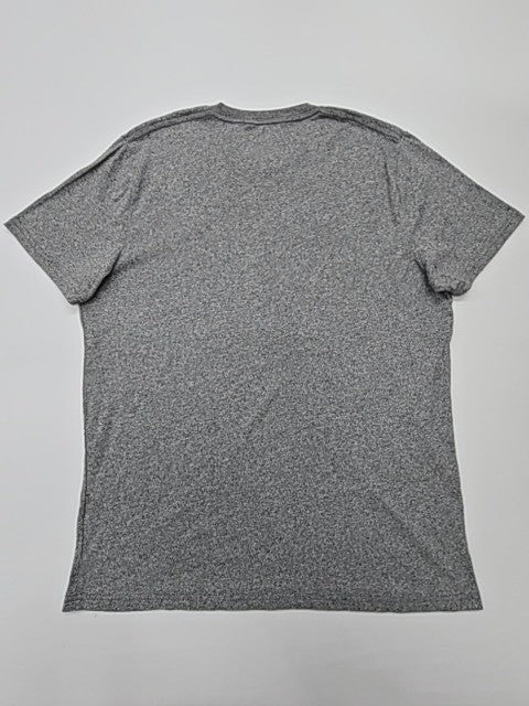 Hollister Men's Gray T-Shirt – Size L, Logo, Crew Neck