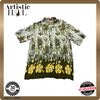 Kudeta Unisex Green Shirt – Size 3, Camo, Short Sleeve