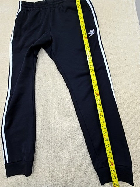 Adidas Unisex Black 3-Stripes Track Pants Size L