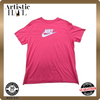 Nike Unisex Pink T-Shirt – Size XL, Short Sleeve, Crew Neck