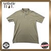 Kappa Men's Khaki Polo Shirt Size M Short Sleeve Cotton Pique