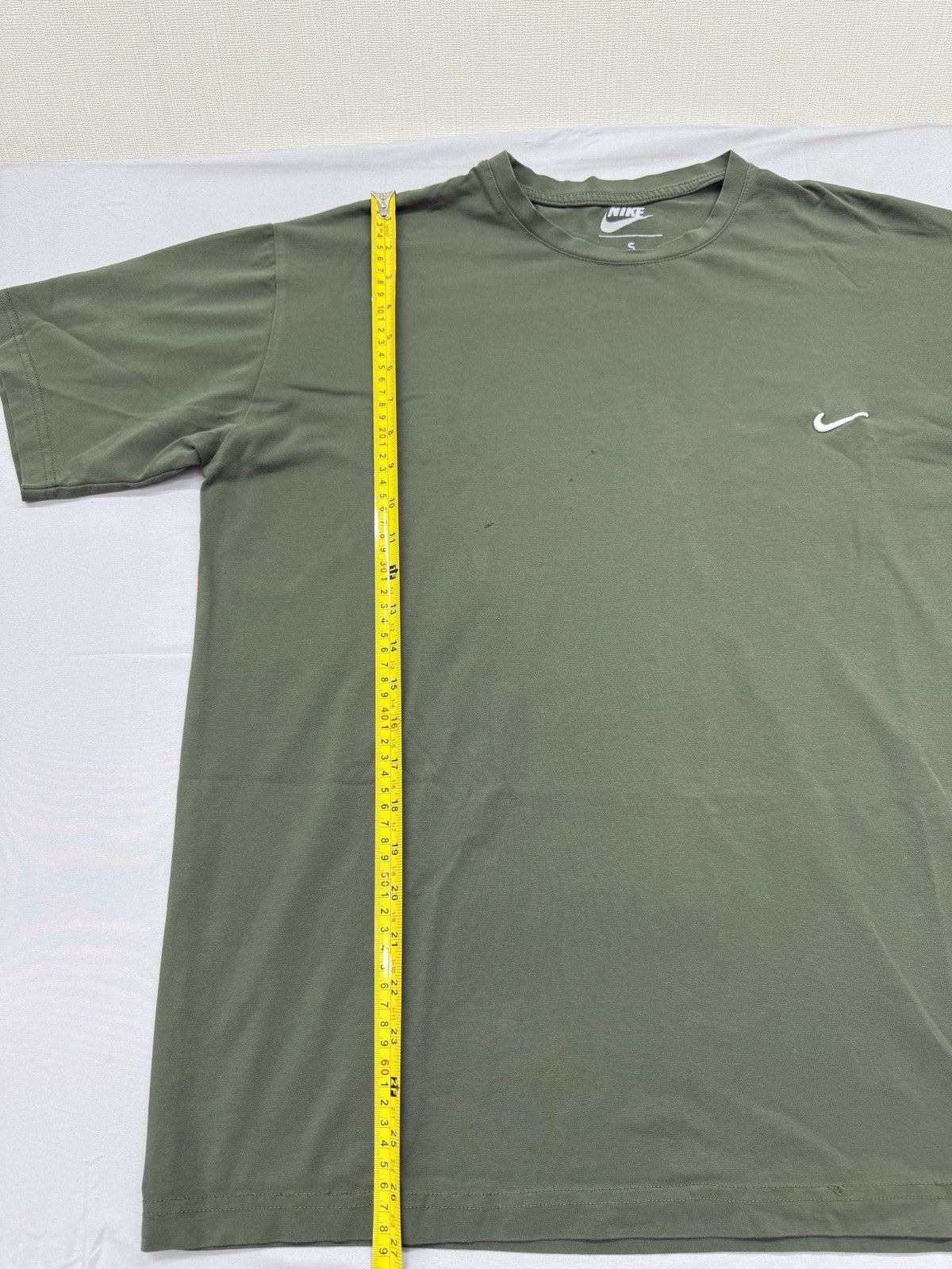 Nike Unisex Dark Green Oversized Logo T-Shirt Size S Short Sleeve