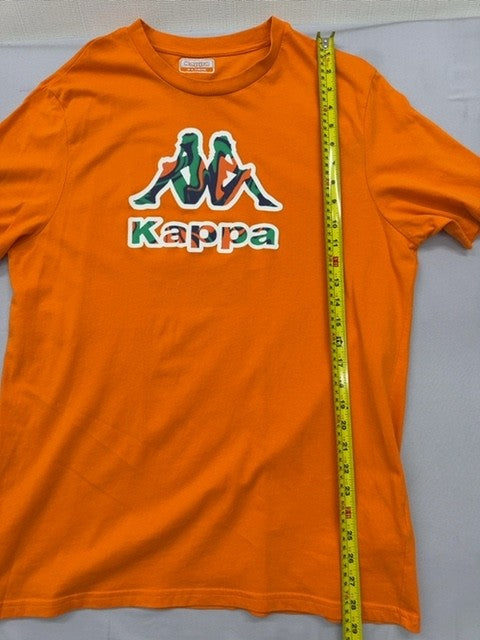 Kappa Men's Orange XL Short Sleeve T-Shirt Crewneck Logo Jersey