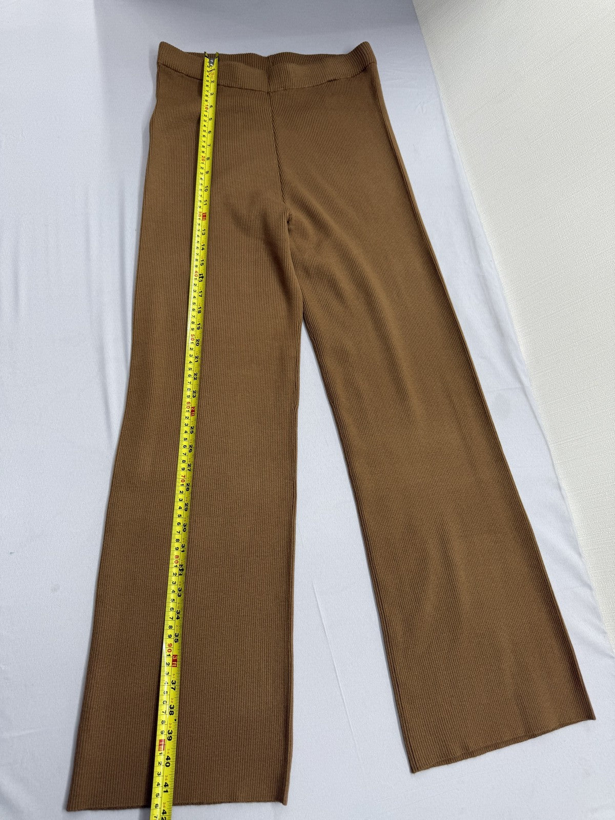Lindex Women's Brown Wide Leg High Waist Trousers Size M