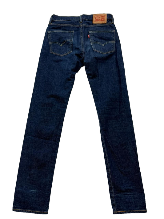 Vintage Levi's Men's Jeans – Size 29x32, Skinny Fit, Dark Wash