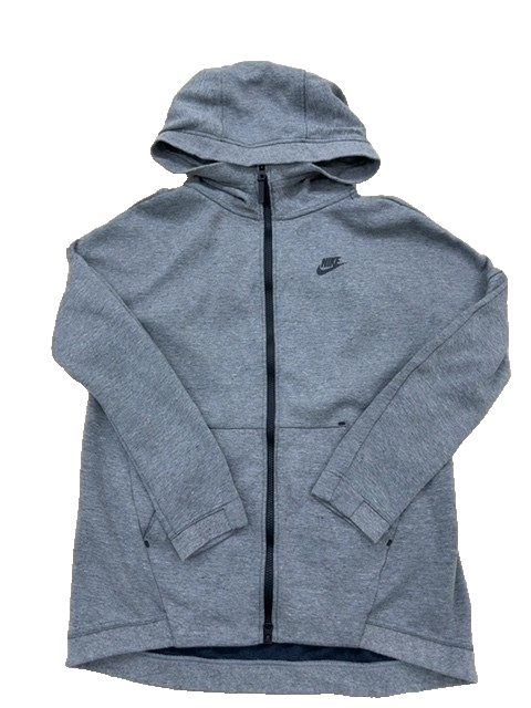 Nike Men's Gray Hoodie – Size S, Full Zip