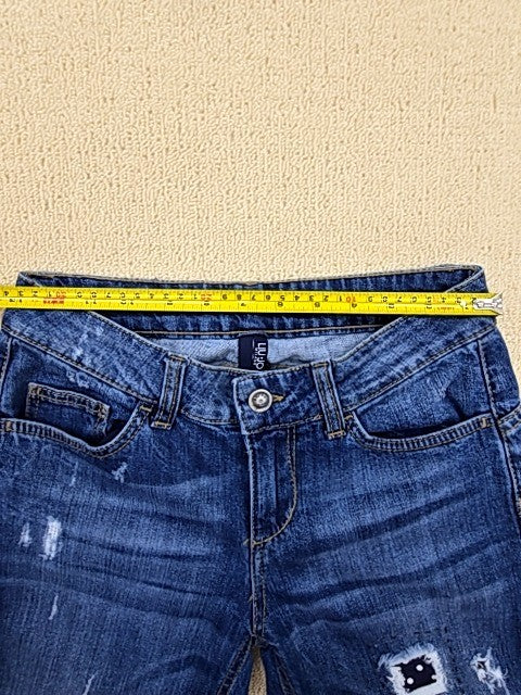 Liu Jo Women's Blue Distressed Denim Jeans Size 26