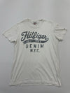Hilfiger Denim Men's White T-Shirt – Size L, Brand Department Type Style