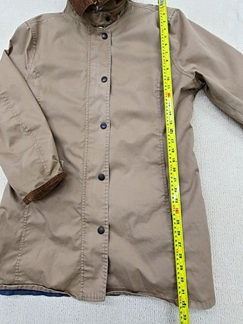Barbour Women's Olive Waxed Cotton Tailored Jacket Size 16