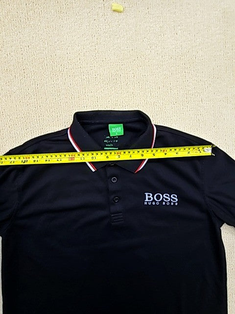 Hugo Boss Black Polo Shirt Men's M Short Sleeve Cotton Regular Fit