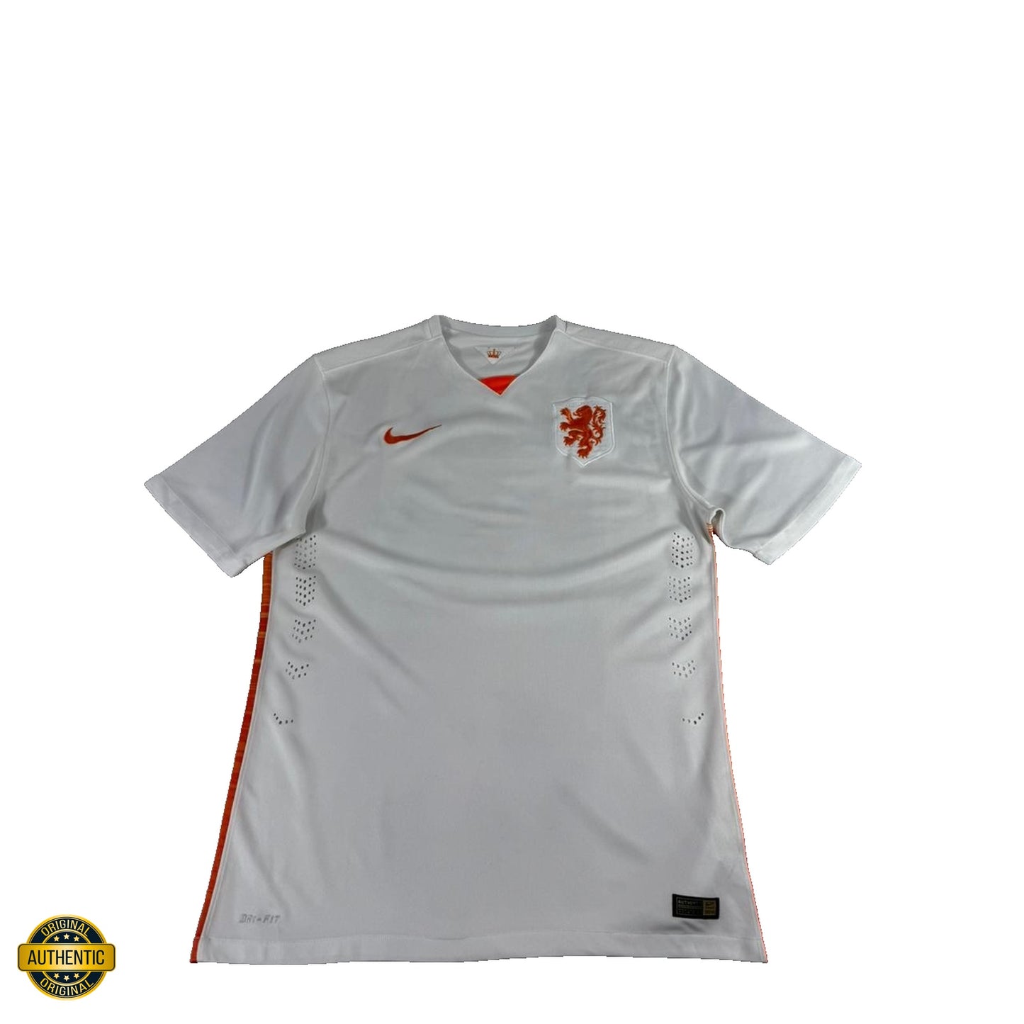Nike Netherlands National Team Jersey White Orange Lion Dri-FIT Football Shirt