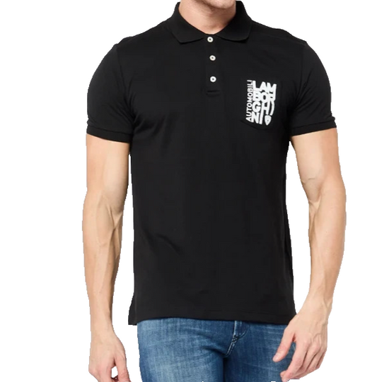 Lamborghini Men's Black Polo Shirt – Size XL