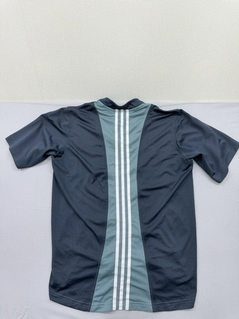 Adidas Men's Navy Jersey – Size L, Cycling V- Stripes cycling, Short Sleeve