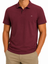 Calvin Klein Boys Burgundy Polo Shirt Size S Slim Fit 100% Cotton Logo