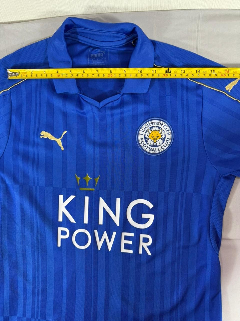 Leicester City Home Football Shirt Puma King Power Blue Men's Medium