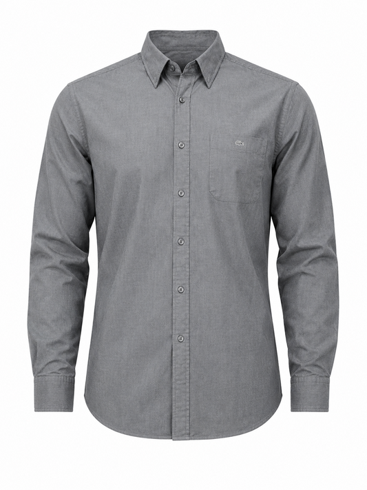 Lacoste Men Gray Shirt size 44 product image 2