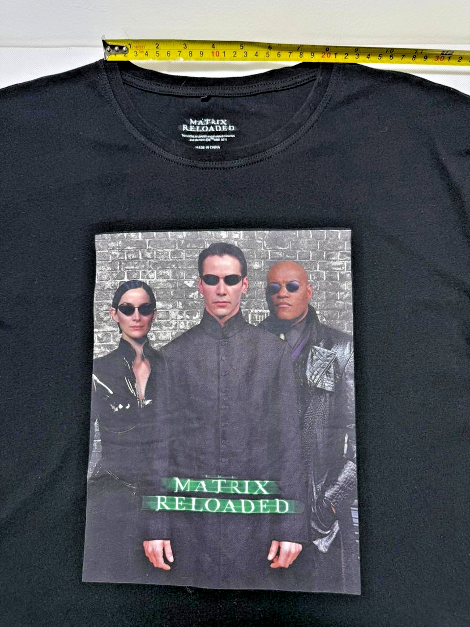 Matrix Reloaded Vintage Movie T-Shirt - Black - Size XXL