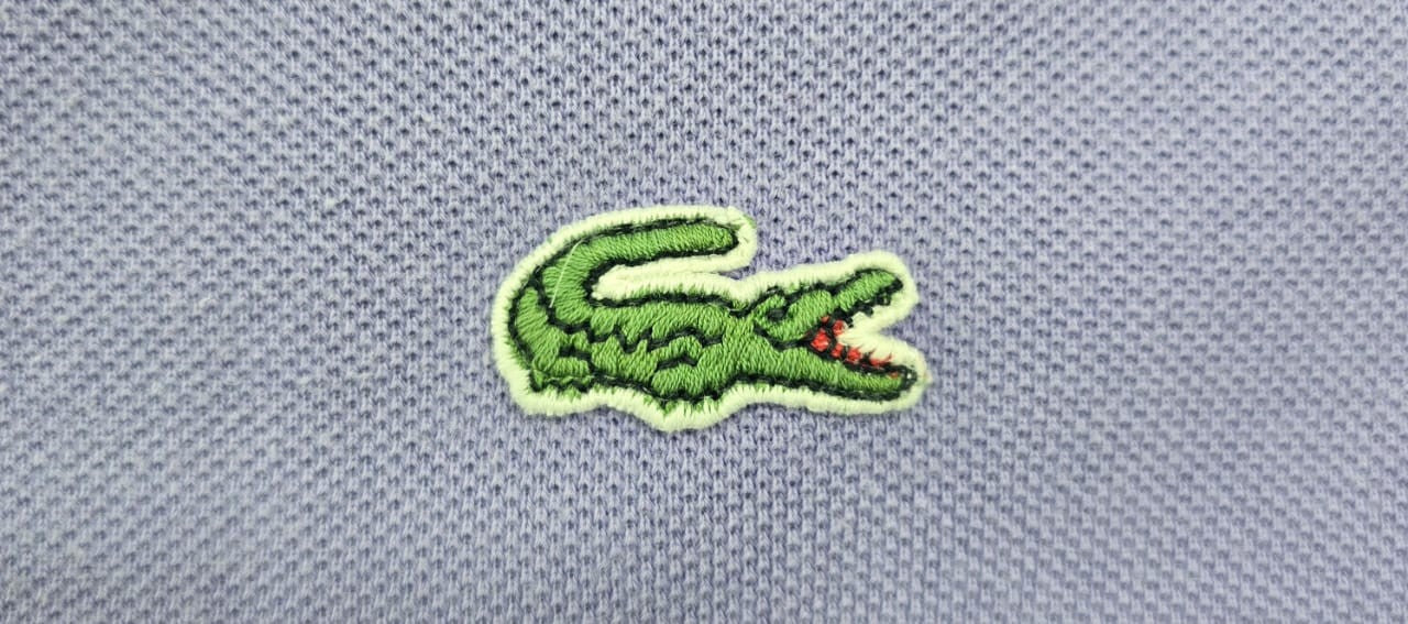 Lacoste Men's Purple Polo Shirt Short Sleeve Size L Cotton Pique