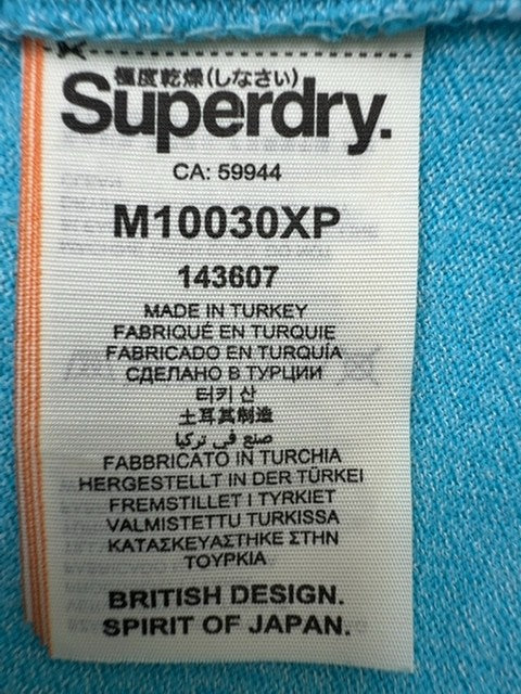 Superdry Women's Turquoise Vintage Logo T-Shirt Size S